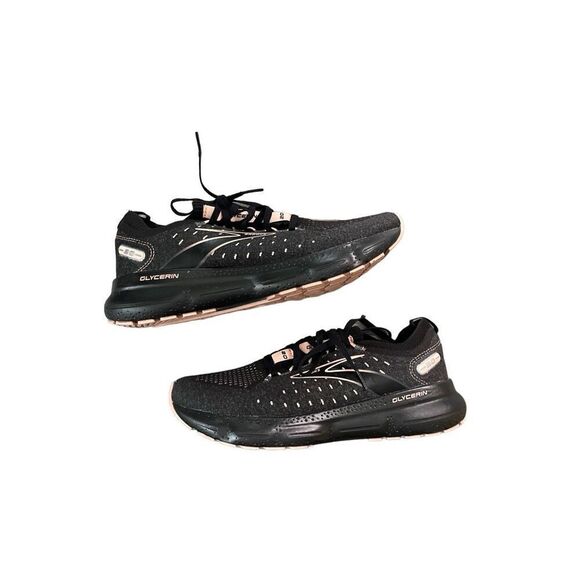 Brooks Glycerin Stealthfit 20 Womens Black Peach Sneakers Running Shoes Size 9.5 - Picture 4 of 8